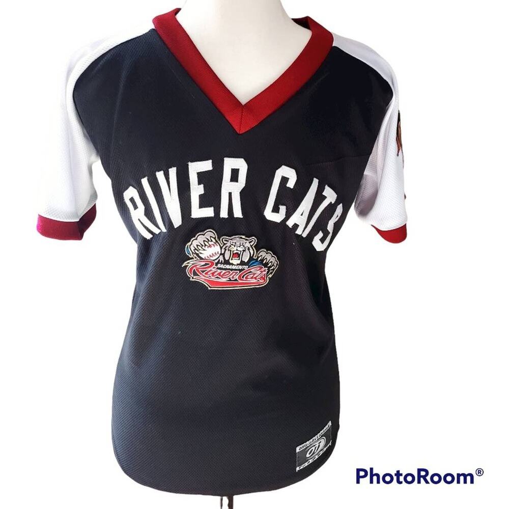Sacramento River Cats Official Baseball Jersey Pullover V Neck Youth or Woman XS